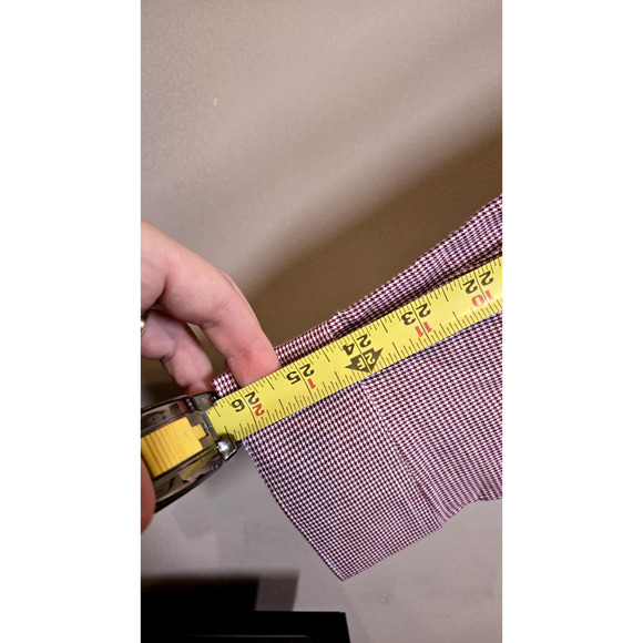 Columbia Mens Long Sleeve Button Up Red Hounds Toothprint XL - Picture 7 of 8